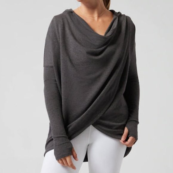 Athleta Sweaters - Athleta Purana Wrap Sweatshirt 1X